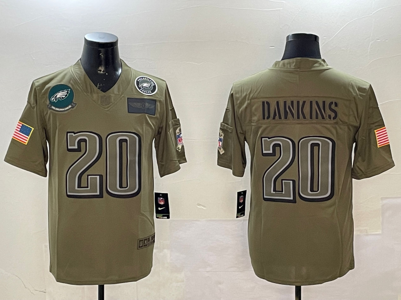 Men Philadelphia Eagles 20 Dawkins green 2025 Nike NFL jersey style 002
